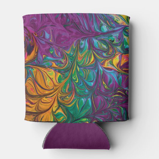 50 & Fabulous Abstract PAARS Aangepaste verjaardag Blikjeskoeler (Achterkant)