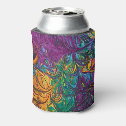 50 & Fabulous Abstract PAARS Aangepaste verjaardag Blikjeskoeler (Blikje Achterkant)