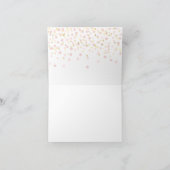 50 & Fabulous Birthday Festive Gold Pink Canvas ta Bedankkaart (Binnen)