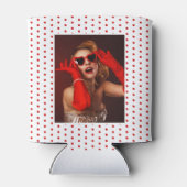 50 & Fabulous Birthday Foto 50th Party White Red Blikjeskoeler (Achterkant)