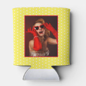 50 & Fabulous Birthday Foto 50th Party Yellow WH Blikjeskoeler (Achterkant)