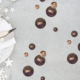 50 & Fabulous Birthday leopard patroonbeglazing Confetti