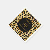 50 Fabulous Birthday Leopard Print Cocktail Servet (Hoek)