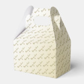 50 & Fabulous Birthday Party Black/Gold Message Bedankdoosjes (Achterkant)