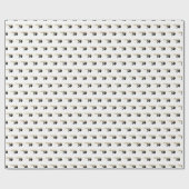 50- & Fabulous Black Gold Glam Wrapping Paper Cadeaupapier (Vlak)