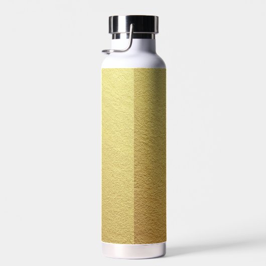 50 & Fabulous Black Script Faux Gold Foil textuur Waterfles (Rechts)