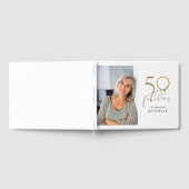 50 & Fabulous Black & White 50th Birthday Foto Gastenboek (Volledig)