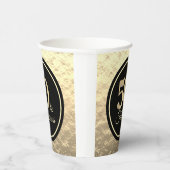 50 & Fabulous Classy Gold Papieren Bekers (Rechts)