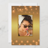 50- & Fabulous Copper Lights op goudgele Cactus Kaart (Achterkant)