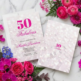 50 & Fabulous Crystal Glam Viering Kaart