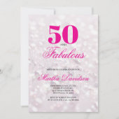 50 & Fabulous Crystal Glam Viering Kaart (Voorkant)