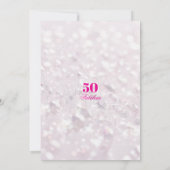 50 & Fabulous Crystal Glam Viering Kaart (Achterkant)
