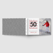 50 & Fabulous Custom Photo Name 50th Birthday Gastenboek (Volledig)