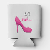 50 & Fabulous Cute Pink voor haar meisje Blikjeskoeler (Achterkant)