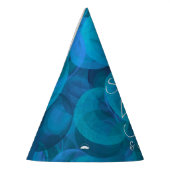 50 & Fabulous Elegant Ocean Blue Birthday Feesthoedjes (Links)