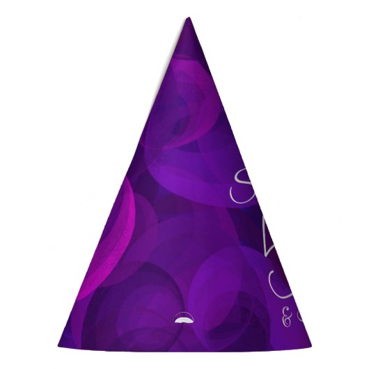 50 & Fabulous Elegant Paars Birthday Feesthoedjes (Links)