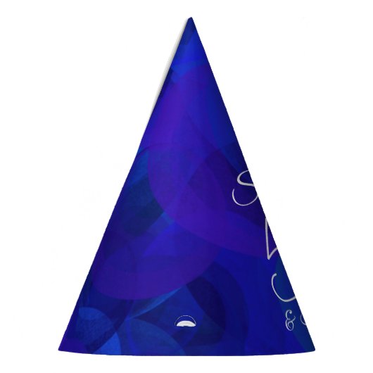 50 & Fabulous Elegant Royal Blue Birthday Feesthoedjes (Links)