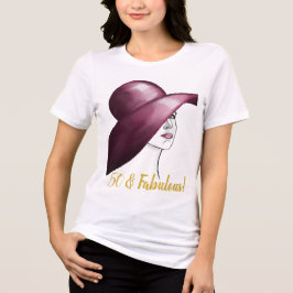 50 & Fabulous Elegante Vrouw Gast van Eer Tri-Blend Shirt