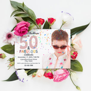 50 & Fabulous Foto 50e Leuke Verjaardagsfeestje Ro Kaart