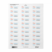 50 & Fabulous Geboorte Etiket (Full Sheet)