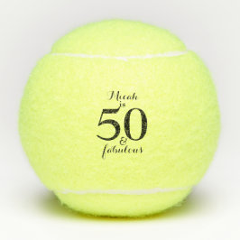 50 & Fabulous Gepersonaliseerde Tennisbal Tennisballen