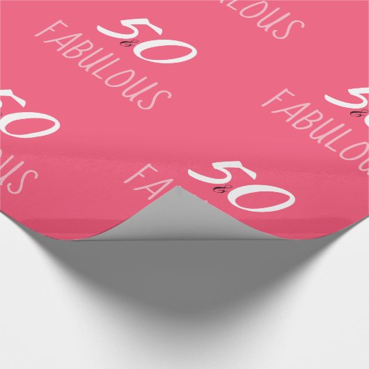 50- & Fabulous Gift Wrapping Cadeaupapier (Hoek)