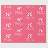 50- & Fabulous Gift Wrapping Cadeaupapier (Vlak)