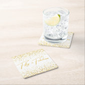 50 & Fabulous Glitter Verjaardagsfeest Kartonnen Onderzetters (Insitu)