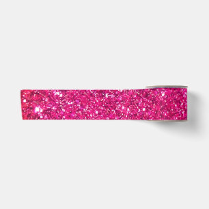50& Fabulous Gold Hot Pink Glittery Glam Satijnen Lint