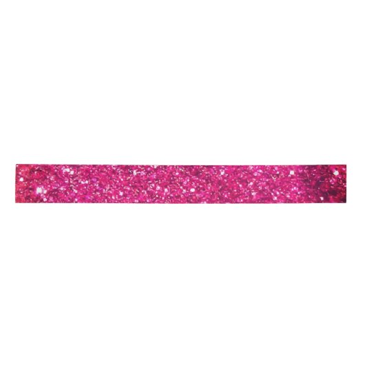 50& Fabulous Gold Hot Pink Glittery Glam Satijnen Lint (Voorkant)