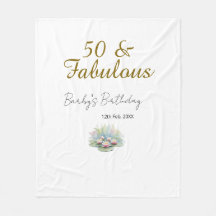 50 & fabulous golden water lotus lily watercolor 