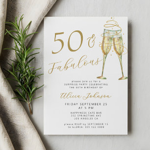 50 & Fabulous gouden 50ste verpartij Kaart