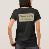 50 & Fabulous Gouden Verjaardag Meisje T-shirt (Achterkant)