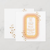 50&Fabulous Gouden Verjaardag Uitnodiging (Voorkant / Achterkant)
