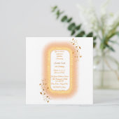 50&Fabulous Gouden Verjaardag Uitnodiging (Staand voorkant)