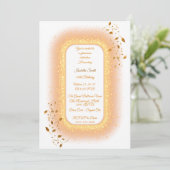 50&Fabulous Gouden Verjaardag Uitnodiging (Staand voorkant)