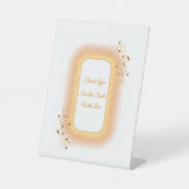 50& Fabulous gouden verjaardag voetstuk teken Reclamebord Met Voetstuk (Voorkant)