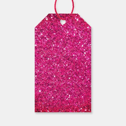 50& Fabulous Hoge Hakken Gouden Roze Glittery Glam Cadeaulabel (Achterkant)