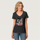 50 & Fabulous I Rose And White Party Group Candid  T-shirt (Voorkant volledig)