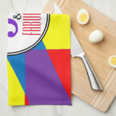 50 & Fabulous Kleurrijk Theedoek (Quarter Fold)