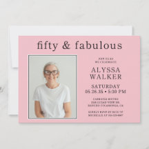 50 Fabulous Minimal Blush Roze Foto 50e Verjaardag