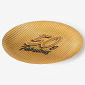 50 & Fabulous Papieren Bordje (Gekanteld)