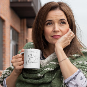 50 Fabulous persoonlijke 50e verjaardag Koffiemok