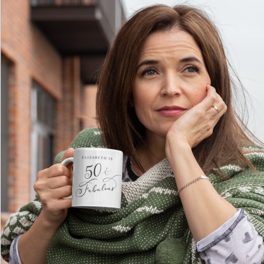 50 Fabulous persoonlijke 50e verjaardag Koffiemok