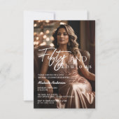 50 & Fabulous Photo Roos Gold 50e Verjaardag Kaart (Voorkant)