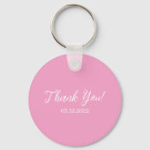 50 Fabulous Pink 50th Birthday Party - Personalize Sleutelhanger (Achterkant)