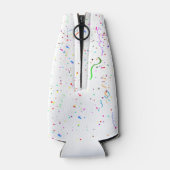 50- & Fabulous Pink Confetti Birthday Celebration Flesjeskoeler (Achterkant)