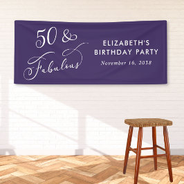 50 Fabulous Purple Birthday Party Welcome Spandoek