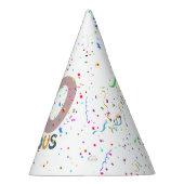 50 & Fabulous Roze Confetti Trendy Verjaardag Feesthoedjes (Rechts)