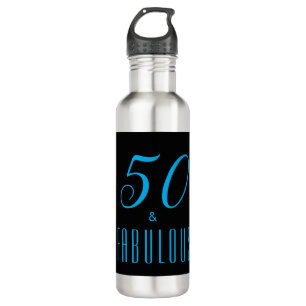 50 & Fabulous Sky Blue Black, zondag Waterfles